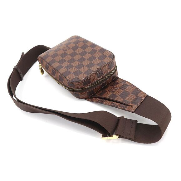 Louis Vuitton Damier Jeronimos Body Bag Waist Pouch Ebene Brown - Picture 5 of 8